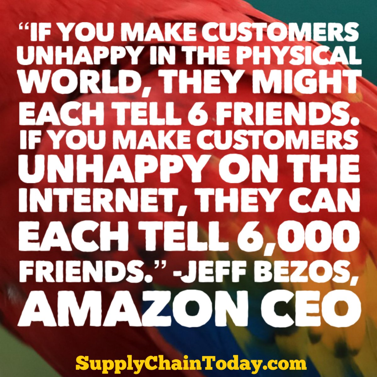 DavyWaters's tweet image. Quotes by Jeff Bezos.  Founder of Amazon.  Former CEO of Amazon. One of the richest men in the world. #JeffBezosQuotes #CEOQuotes #BusinessQuotes #supplychaintoday