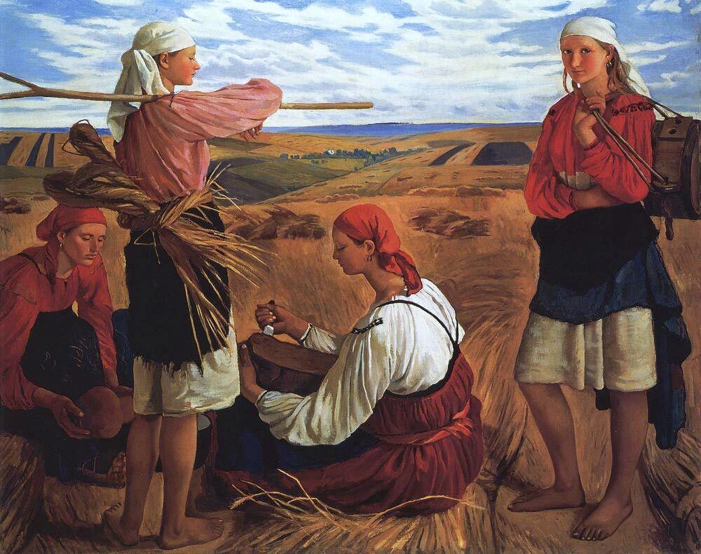 Зинаида Серебрякова. «Жатва». 1915 г. Холст, масло. Одесский художественный музей. Украина.