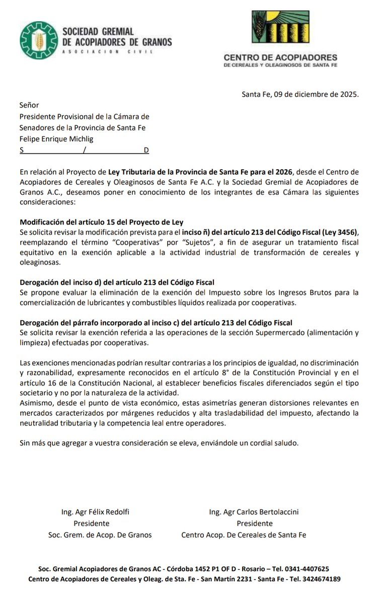 GalindezM3's tweet photo. Los #acopiadores de Rosario y Santa Fe pidieron a la Legislatura cambios en la ley tributaria que envió @GobSantaFe  para reducir asimetrías frente a cooperativas del agro. Por ejemplo, quieren tambien tener la exencion de IIBB en procesamiento. Y solicitan que le quiten a las cooperativas exencion en combustibles para competir en igualdad de condiciones.