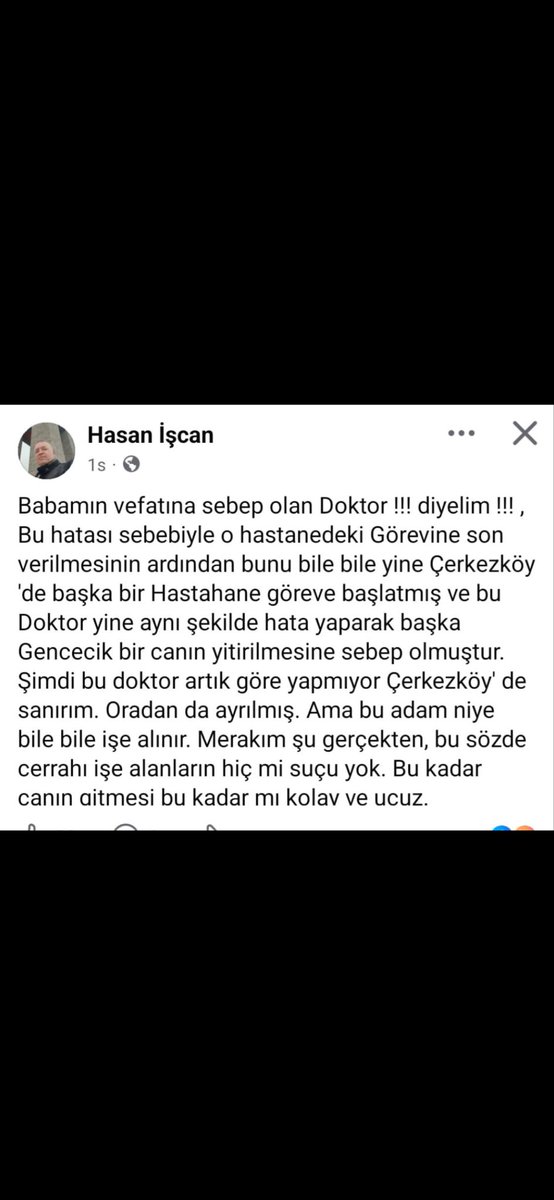 mit1671625's tweet photo. #yunusçınar 
Bir değil iki değil üç değil bunlar duyduklarımız ya duymadıklarımız bu doktor nasıl görevine devam edebilir!!! Daha kaç can gidecek adalet ne zaman dur diyecek 😭🥲 @saglikbakanligi @RTErdogan https://t.co/WSx7PonBAT