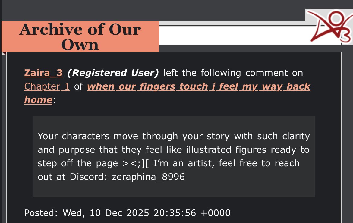 burntoutbandito's tweet image. can bots pls stop leaving comments on the fic #goaway