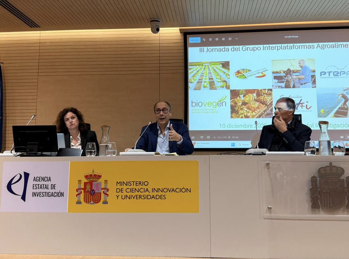 educacionEXT's tweet image. 🌾 Extremadura ha presentado en Madrid sus avances en innovación agrícola y los instrumentos de financiación de la I+D+I dirigidos a la producción vegetal de la mano del SG de Ciencia @JavierFraMor72 

Ha sido en las Jornadas celebradas en la Agencia Estatal de Investigación