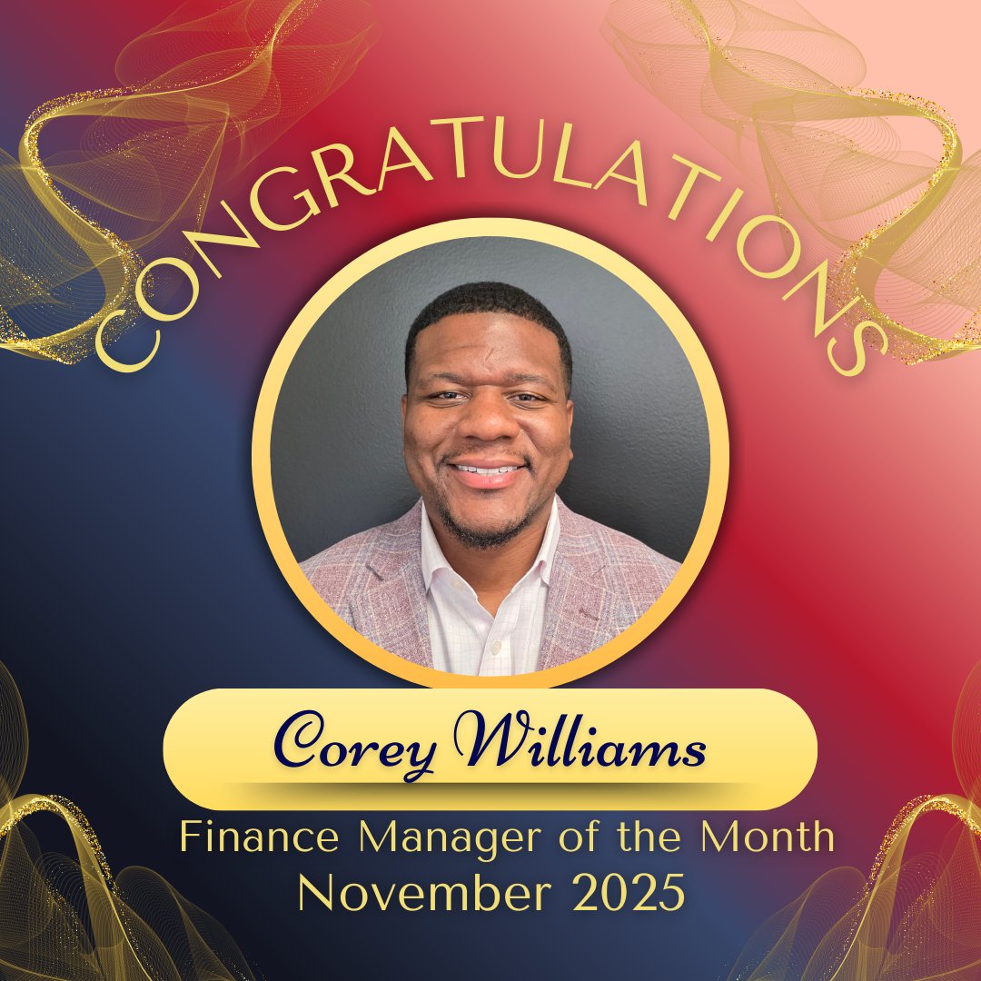 Huge congratulations to Corey Williams — our Finance Manager of the Month! 🎉
Your dedication, leadership, and commitment to our customers continue to raise the bar. 👏
#BeckAndMastenKia #FinanceManagerOfTheMonth #CoreyWilliams #TeamExcellence #KiaFamily