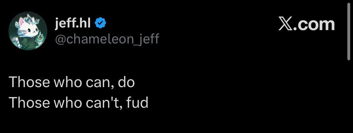 those who can, do
those who can’t, fud