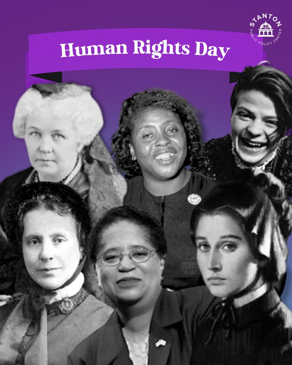 StantonPolicy's tweet photo. Today we honor the women who shaped history and continue to inspire change. 💜
On #HumanRightsDay, we celebrate every woman who stood for justice, equality, and the dignity of life.

#FindHopeBeWell #EveryBraveDecision #WomenOfCourage https://t.co/8DM6Y9v9CN