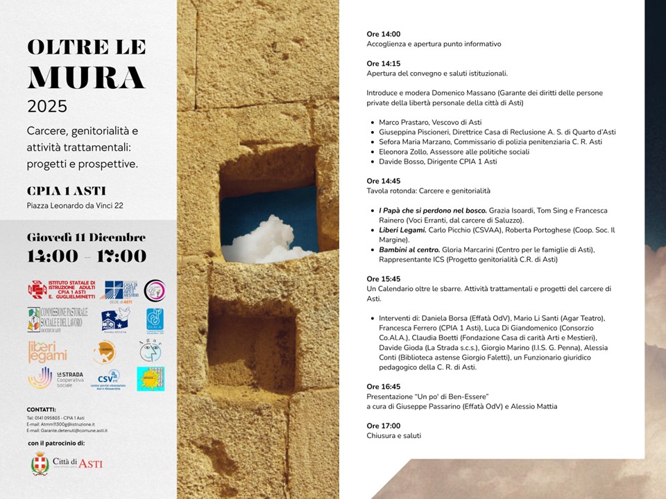 AmnestyAsti's tweet photo. Giovedì 11 dicembre vi aspettiamo per questo importante appuntamento. 
#OLTRELEMURA 
@domenicomassano https://t.co/jiDEYLWqHw