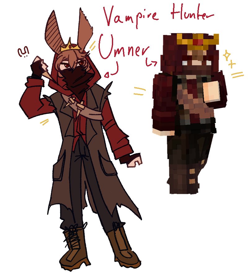 Guess who made a little Doodle and Skin for our most favorite Vampire hunter….. GO GET EM UMNER!!!