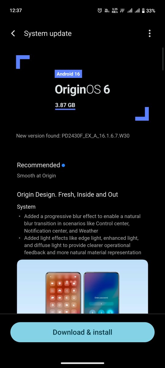 Paritosh_33's tweet photo. Thank you @Vivo_India
Finally got #OriginOS6 on my #T4Ultra
Though it does not provide any option to control the haptic feedback intensity but still it's much better.
Appreciated π
They announced mid dec , rolled out earlier.
Appreciated π https://t.co/UvVHXjDaS8