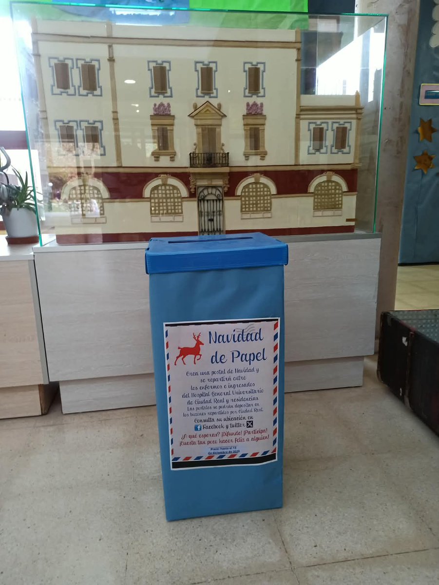 Este buzón se encuentra en el CEIP Ferroviario de Ciudad Real.  Gracias por colaborar con <a href="/NavidadReal/">Navidad de Papel Ciudad Real</a>.
