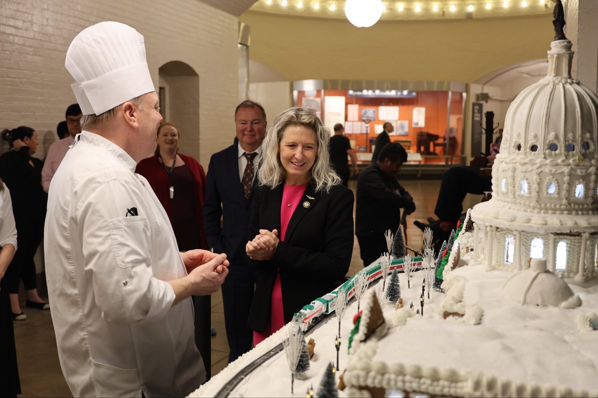 RepJenKiggans's tweet photo. I love this time of year, and this incredible gingerbread Capitol makes it even better! Grateful to chefs Fred Jonson and John Selick for bringing holiday cheer to the Cannon House Office Building…! https://t.co/OwIDuElAAq