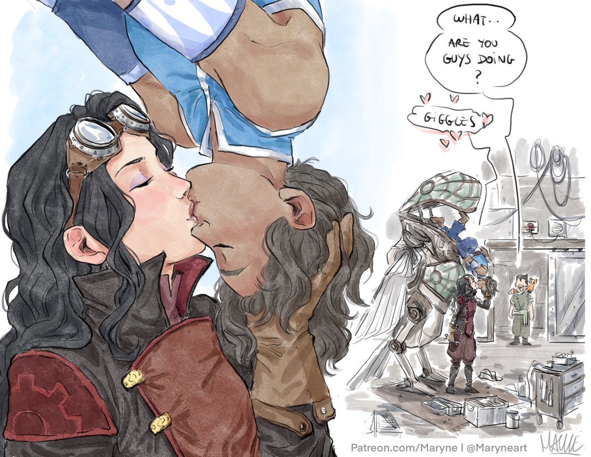 take your gf to work day #korrasami