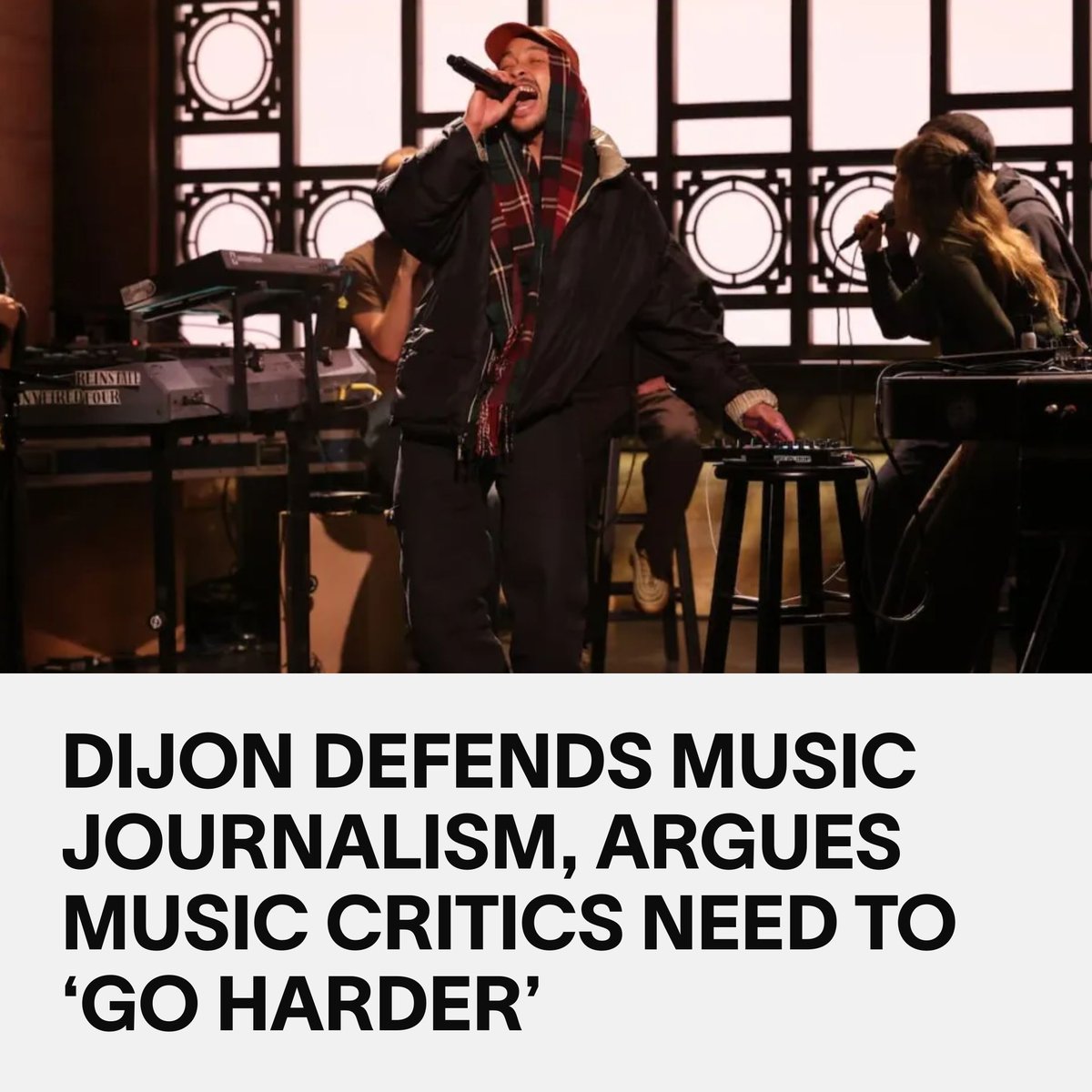 VICE's tweet photo. In a recent video appearance with Pitchfork, R&amp;B singer Dijon emphatically defended music criticism, recalling how fundamental reading profiles, interviews, and album reviews were to his musical development. https://t.co/fgugObkxCv