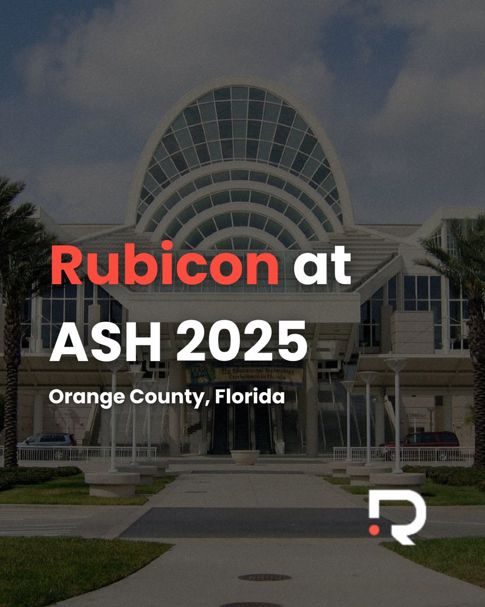 rubicon_digital's tweet photo. Wrapped up an impactful week at @ASH_hematology 🩸

Our team kept meetings, updates, F&amp;B, and AV running smoothly. Proud to support the people moving hematology forward.    

See what we do at https://t.co/Q9LTIzEsHd

#Hematology #MedicalEvents #EventTech #RubiconRooms #ASH2025 https://t.co/eMuctXptz2