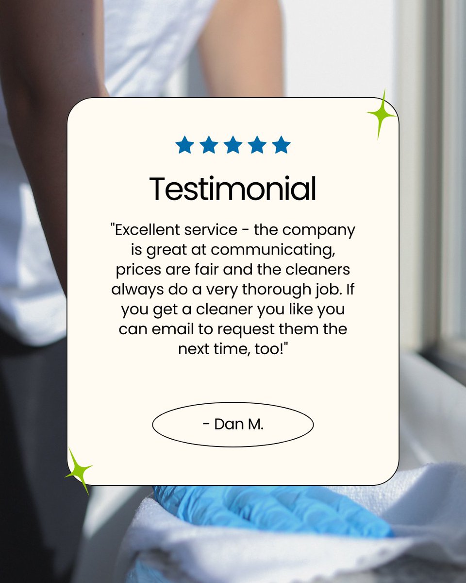 CLEANINGM's tweet photo. Feedback like this from our valued customers always makes our day 🤩 Book with us now for the ultimate peace of mind and a truly clean space before the holiday season!🎄🧹🫧

#nyccleaners #cleaningservices #cleanhome #happycustomers #cleaning #cleaningmaster #holidaycleaning https://t.co/BPQ21WXNfN