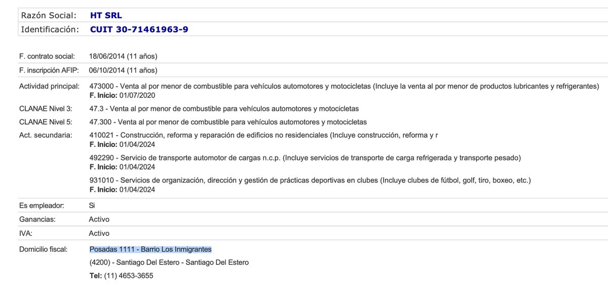 camidolabjian's tweet image. El domicilio de la ex dueña de la mansión de Pilar (Malte SRL) es el MISMO que el de la sociedad detrás del hotel de Toviggino (HT SRL). Su dirección compartida: Posadas 1111, Barrio Los Inmigrantes, Santiago del Estero. El año pasado Malte le vendió la finca a los presuntos…