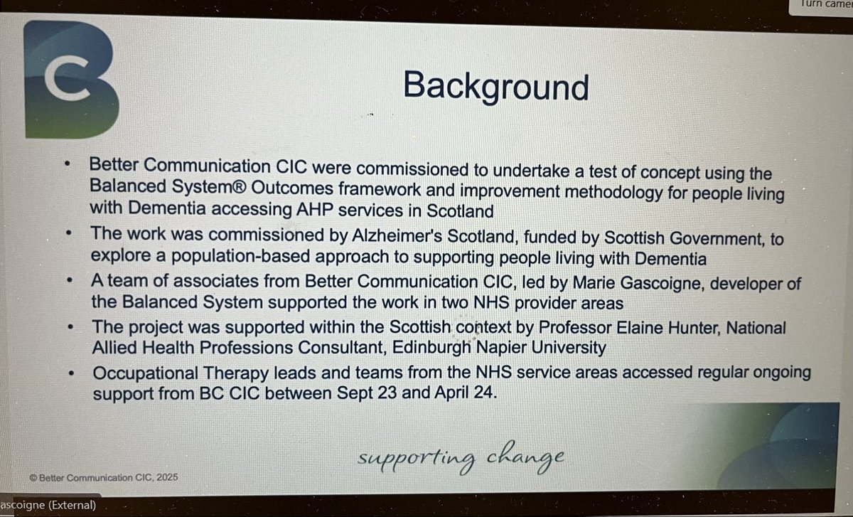elaineahpmh's tweet image. Hosted our last @AhpDementia webinar today, sharing our @AhpDementia test of change on the Balanced System ® a strategic, outcomes-based, whole system framework. We will spend the first half of 2026 sharing the work &amp;amp; learning with pride #collaboration #outcomes #ConnectingPeople