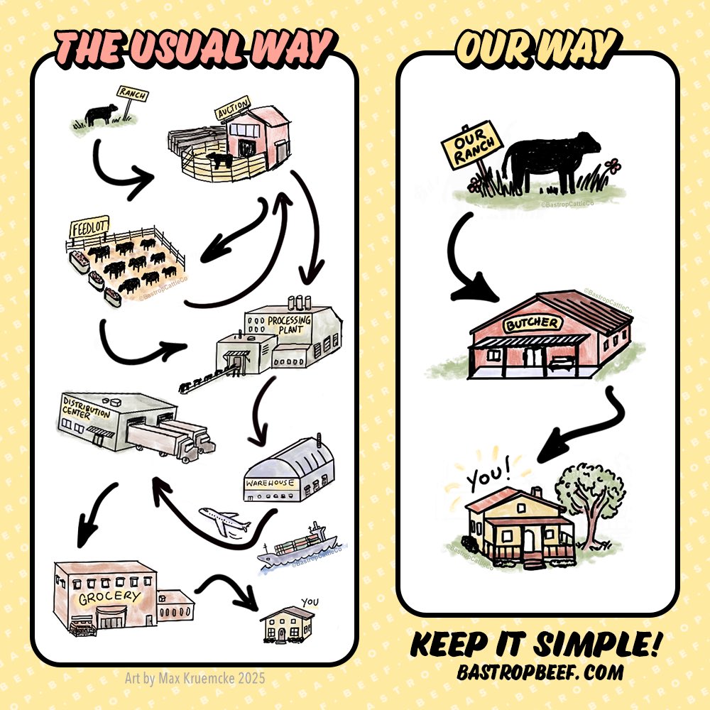 The beef at the grocery store takes a LONG trip to get there. 

Ours doesn’t. 

#carnivorediet #grassfedbeef #hunting