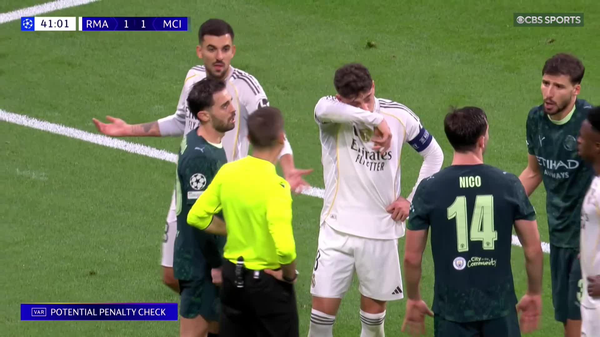 It took only 8 minutes for Manchester City to turn this game on it's head 🔄Erling Haaland converts the penalty to get his 55th #UCL goal 🔥