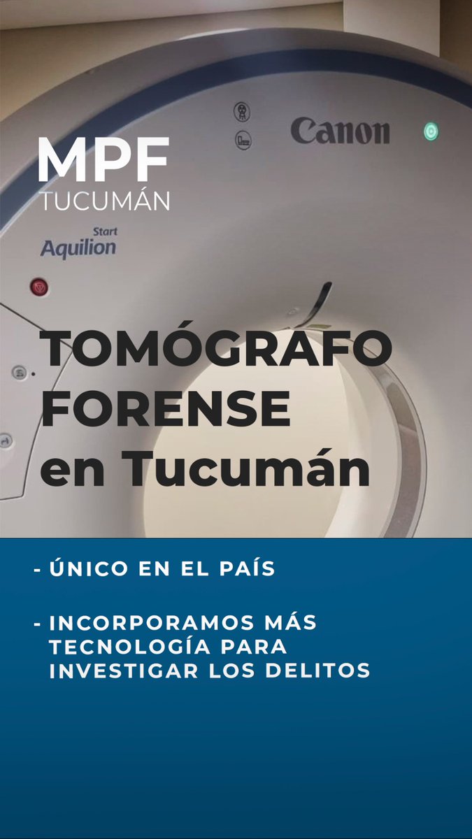 Tucumán da un salto histórico en la investigación criminal

El Ministerio Público Fiscal de Tucumán incorpora el primer tomógrafo forense del país, una tecnología de última generación que permite obtener imágenes en 3D, analizar lesiones, trayectorias y evidencias con precisión
