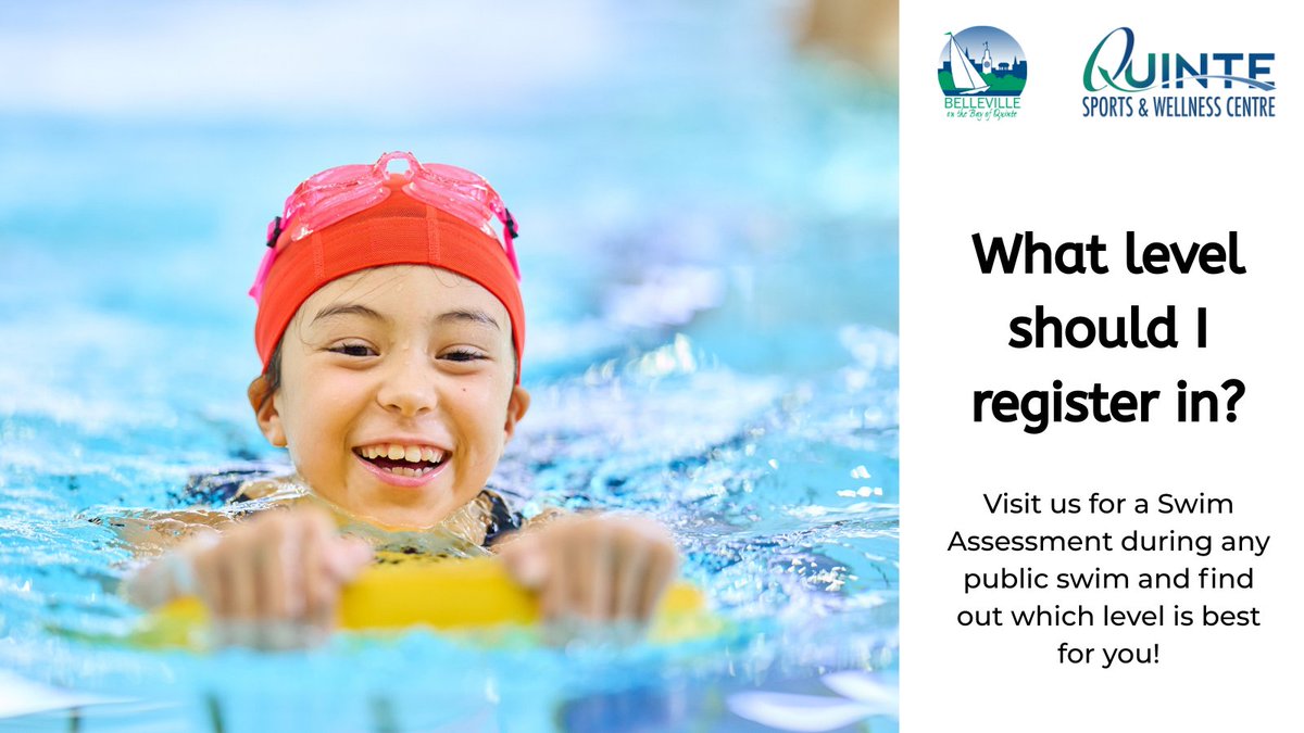 What level should I register in?

Visit us for a Swim Assessment during any public swim and find out which level is best for you! Check out our schedule here: ow.ly/8KGM50WVjg2