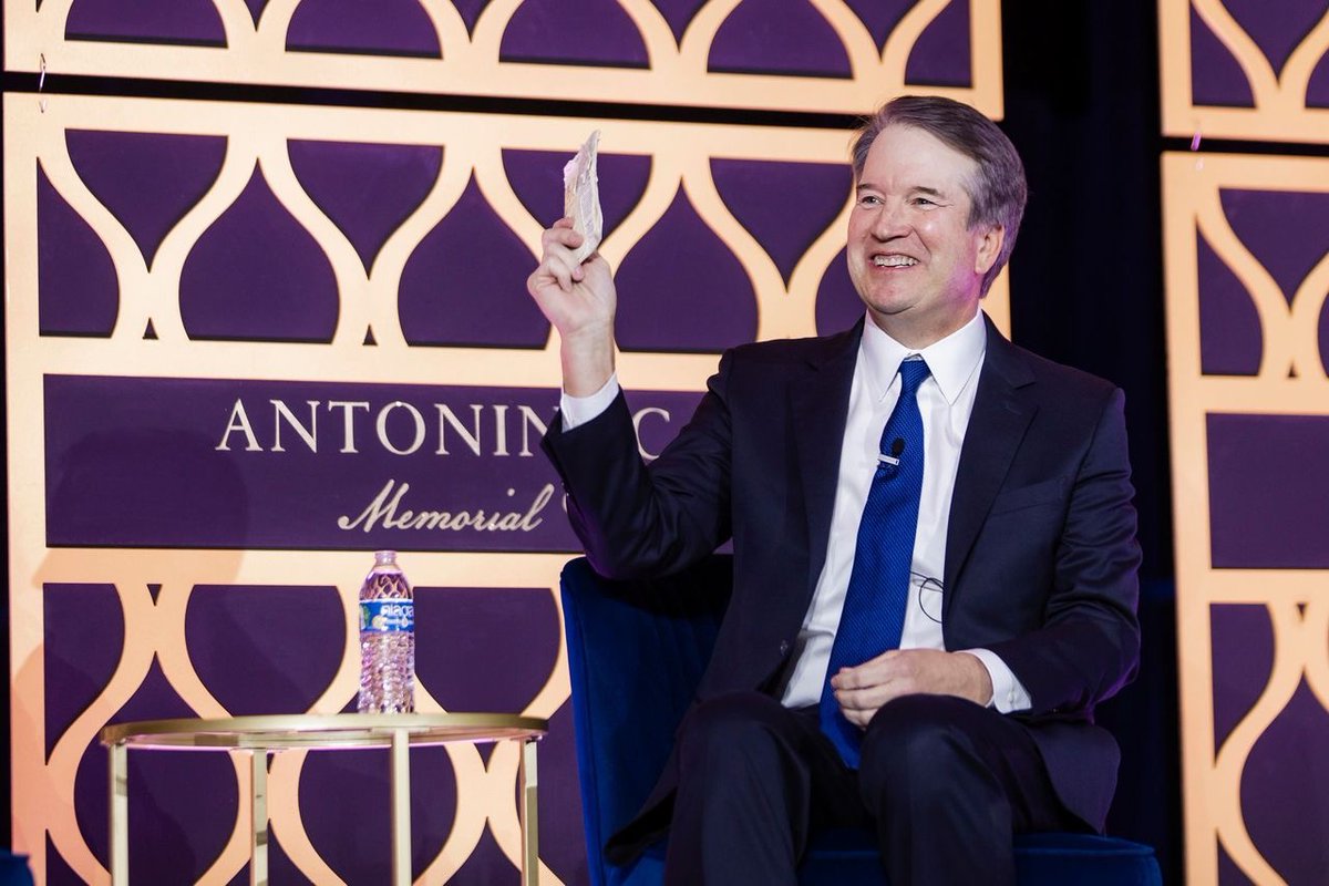 FedSoc's tweet image. We were honored to host Supreme Court Justices Amy Coney Barrett and Brett M. Kavanaugh at our Annual Antonin Scalia Memorial Dinner for a wonderful discussion as part of the 2025 National Lawyers Convention.