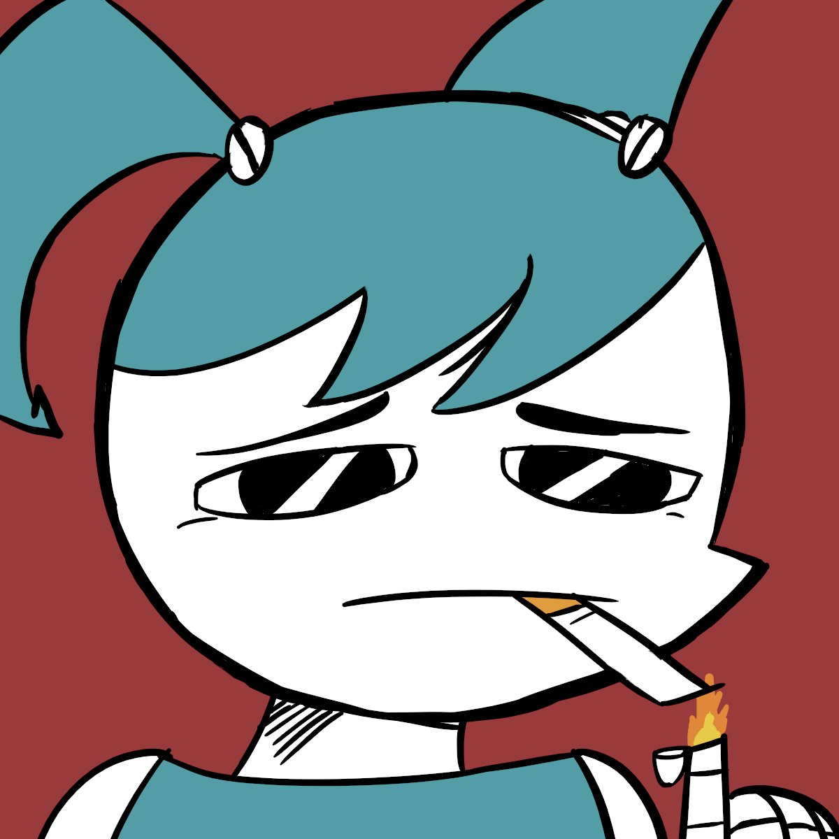 Smoking tobacco out of a pipe like a boomer while posting about Jenny on twitter.