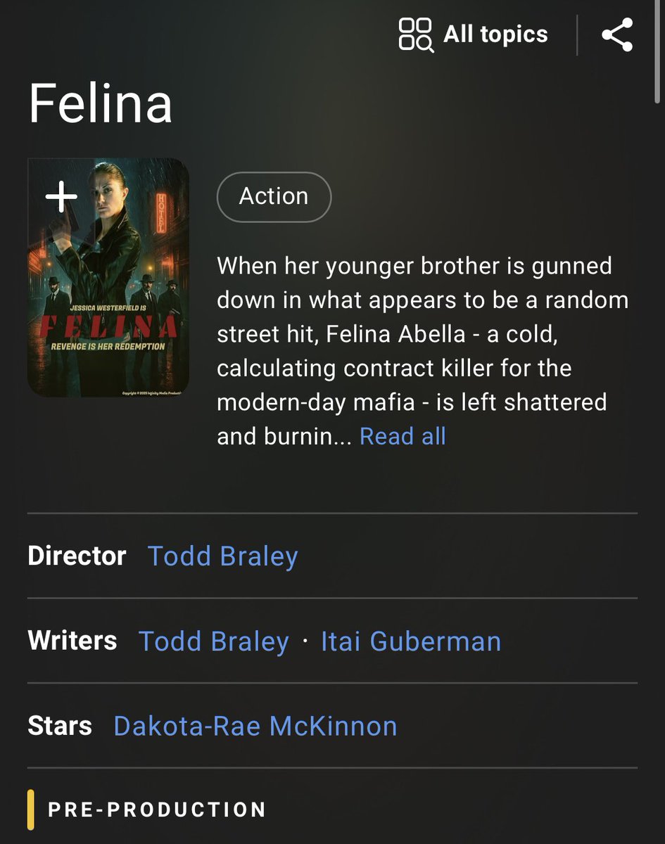 DakotaRaeMcK's tweet photo. Eeekkkk our movie is officially listed on IMDB. We start shooting early 2026.π¬π₯ β¨ποΈπ«π°ππΈπ
π: https://t.co/0MIVK6ONBO
#GJIndieFilms #FelinaMovie #FelinasRevenge #GJCasting #ColoradoTalent #ColoradoFilms #FilmsOfTheWesternSlope #GJInfinityMediaProductions #ActorsOfGrandJunction #GJFilms