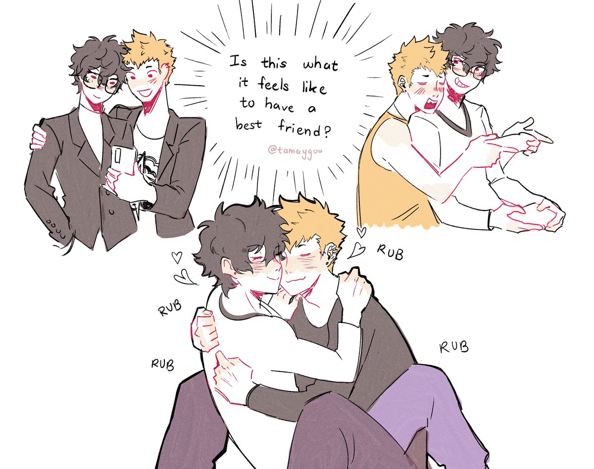 tamaygou's tweet photo. it's their first time having a best friend #pegoryu #主竜 https://t.co/QZa2nUGM2i