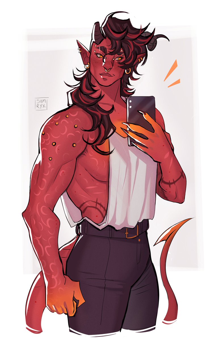 Samjyx_'s tweet image. Some of my fav Karlach doodles❤️‍🔥#bg3 #karlach