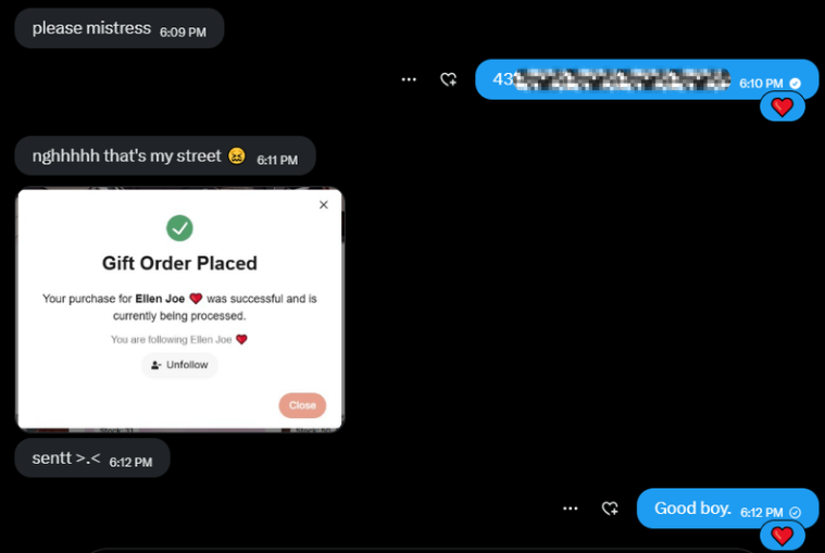 ellensends's tweet image. I don’t even have to try. 
Works every time lol ~ 🎀