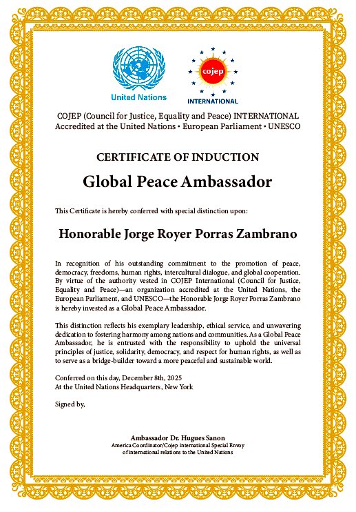 Embajador Royer Porras Zambrano tweet media