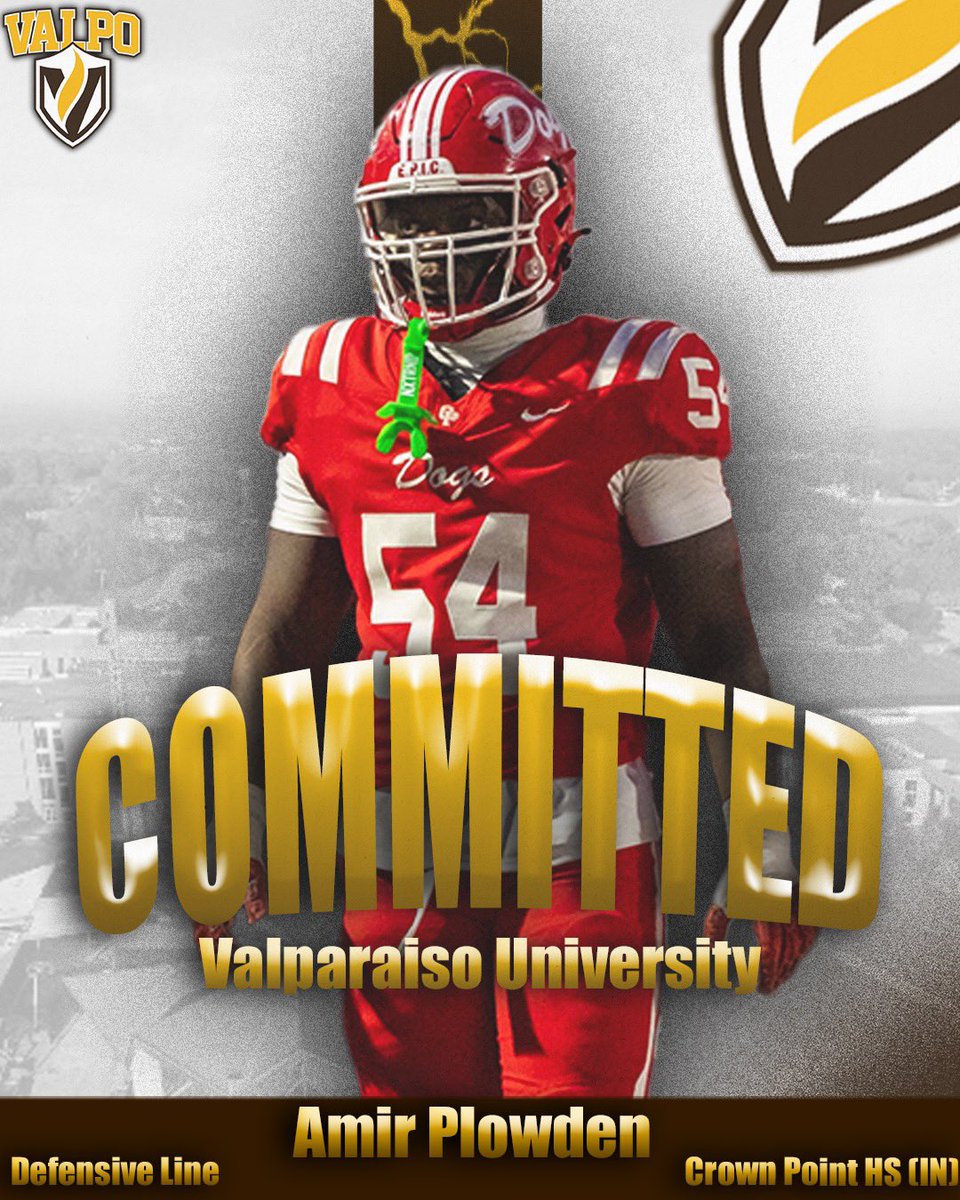 After an amazing visit and conversation with <a href="/CoachWaddle/">Andy Waddle</a> I am honored to announce that I will be continuing my athletic and academic career at Valparaiso university. Go BEACONS!! #commited <a href="/CPdogsfootball/">Crown Point Football</a> <a href="/Coach_Torres15/">Matt Torres</a> <a href="/JohnSnyderCHS/">John Snyder</a> <a href="/AllenTrieu/">Allen Trieu</a> <a href="/valpoufootball/">Valpo Football</a> <a href="/CoachBusch78/">David Busch</a>
