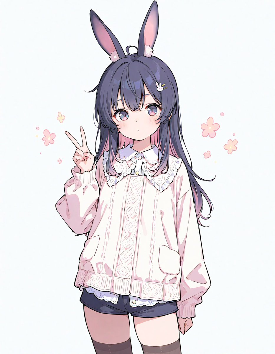 よろしくお願いします♪٩(´ᵕ｀๑)۶⁾⁾ おはようございます🐰 今日もよろしくお願いします🐰🐇 #AIイラスト #AIart