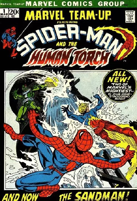 ComicFirsts's tweet image. 📅 On this day in Marvel history (Dec 10, 1972):  
*Marvel Team-Up #1* launched Spider-Man’s crossover series! 🕷️🔥  

The debut paired Spidey with the Human Torch against Sandman.  

#MarvelComics #ComicHistory #FirstIssue #SpiderMan #HumanTorch