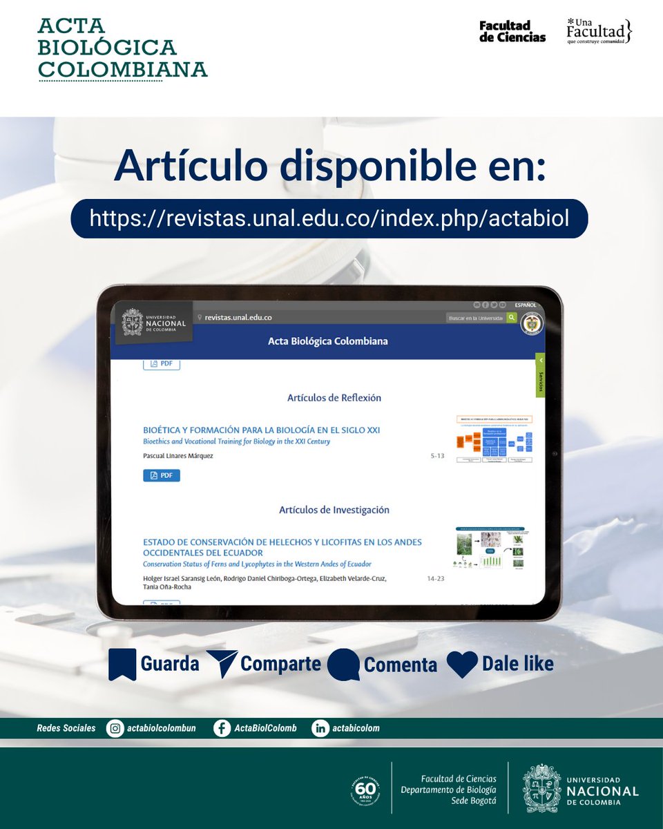 Revista Acta Biológica Colombiana UN tweet media