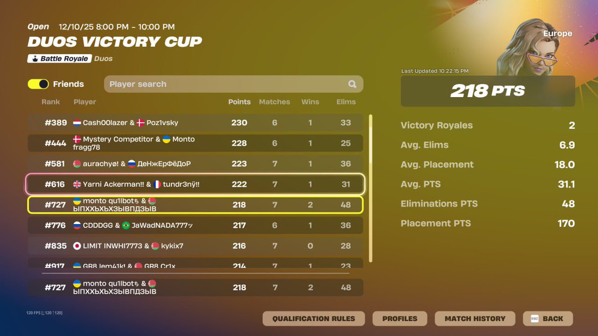 Квал финалы с флаеном, первый раз был свет на кап