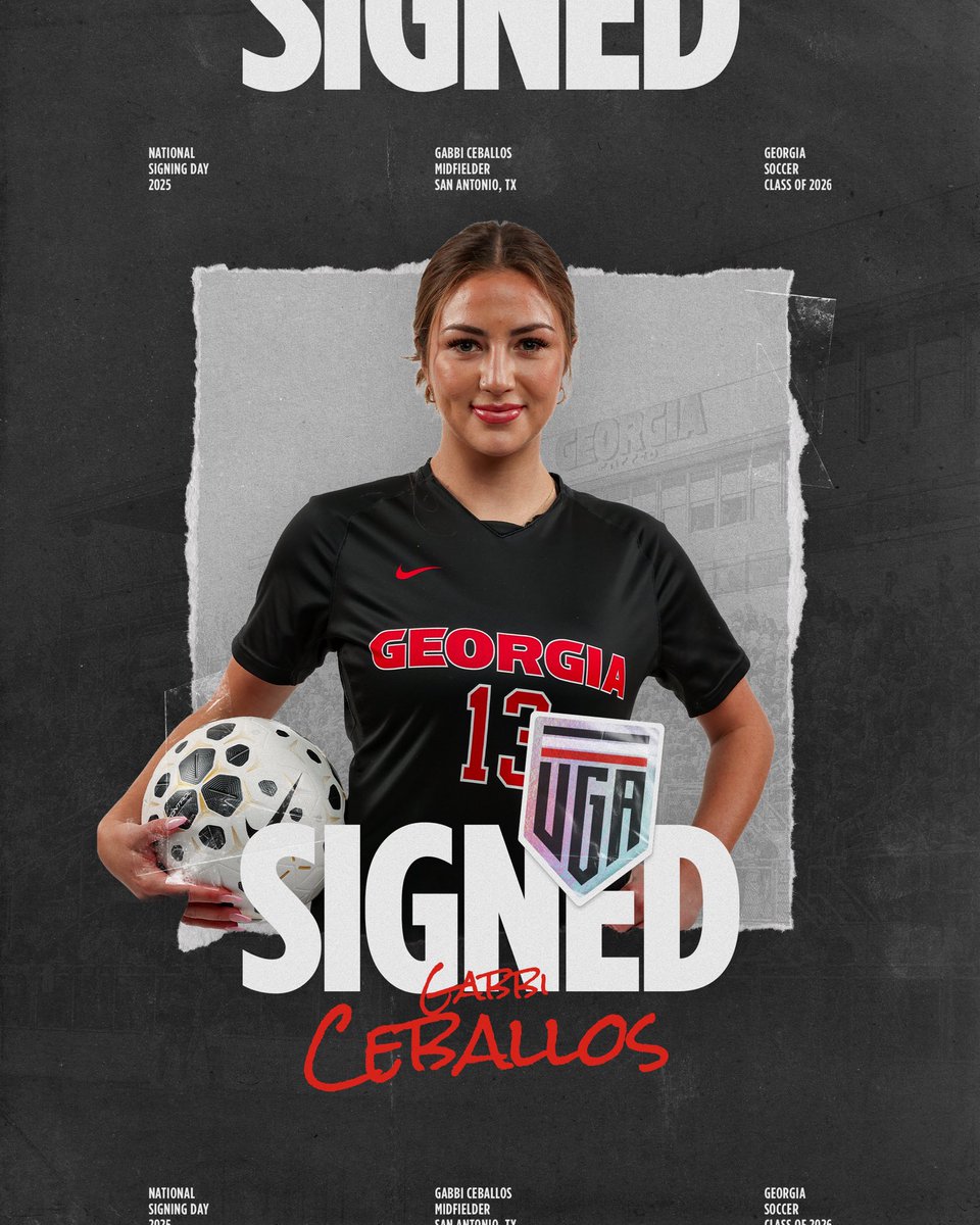 👋 Welcome to Athens, Gabbi Ceballos!

ℹ️ Midfielder
📍 San Antonio, Texas
⚽️ LSU

#GoDawgs