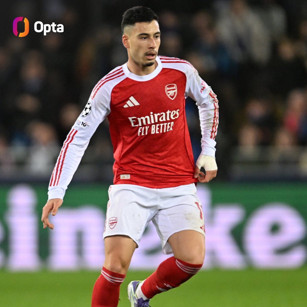 OptaJoe's tweet image. 5 - Gabriel Martinelli is the first ever Arsenal player to score in five successive appearances in the UEFA Champions League, and first in all major European competitions since Thierry Henry in the UEFA Cup in April 2000 (6). Fulfilling.
