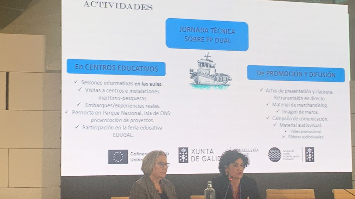 Docentes da familia profesional de marítimo pesqueira do <a href="/cifpULaboral/">CIFP ULaboral</a> nas Xornadas "Relevo xeracional. O futuro do mar", iniciativa dos Grupos de Acción Local Pesquera. <a href="/galpartabrosur/">GALP Golfo Ártabro Sur</a>

#ulaboral #fpgalicia