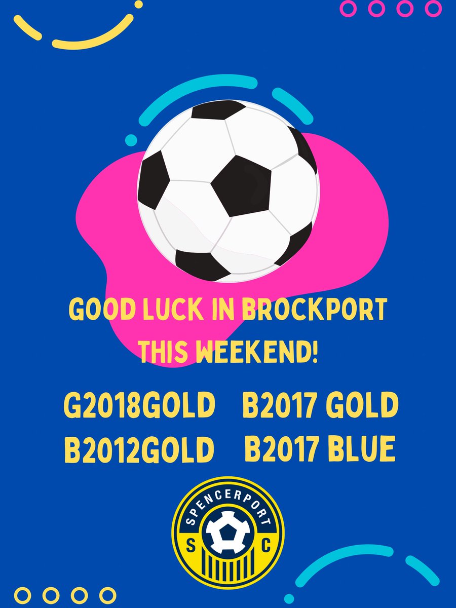 Best of luck to our Spencerport clubs in Brockport’s futsal tournament this weekend!