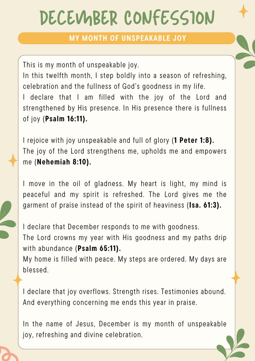 Midnight Prayers. 🔥

This quiet time between you &amp; God is an opportunity to pour out your heart, knowing that He listens to every whisper.

Please don't rush these prayer points, take your time to pray them well. 

Spend at least 5 minutes on each prayer point.