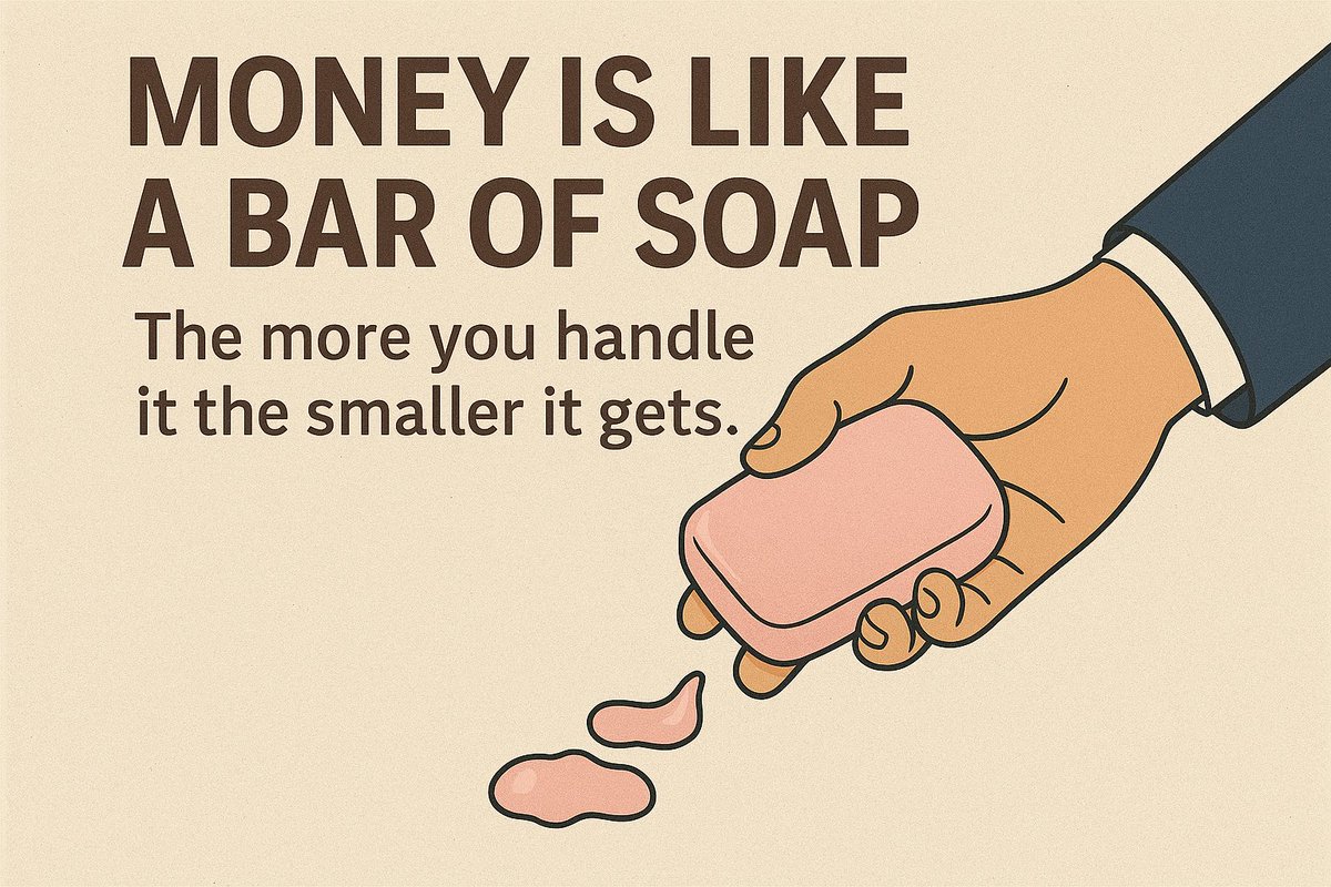 ___Asif's tweet photo. Money is like a bar of soap—the more you handle it, the smaller it gets. Have a plan. Have a Plan! Have an Advisor! #InvestSmart #WealthPreservation https://t.co/zLtc3ZCTWb