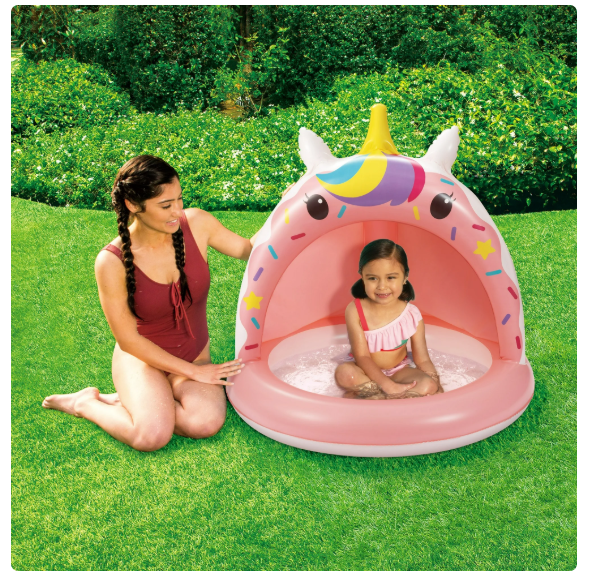 frugalfreebies's tweet image. 🦄💁‍♀️ This inflatable unicorn shade pool is the backyard drama your summer deserves. 
Cute, shaded, and only $13.88. 😏
Walmart: walmrt.us/4iM2OOg (ad)
#WalmartPartner #summerfun