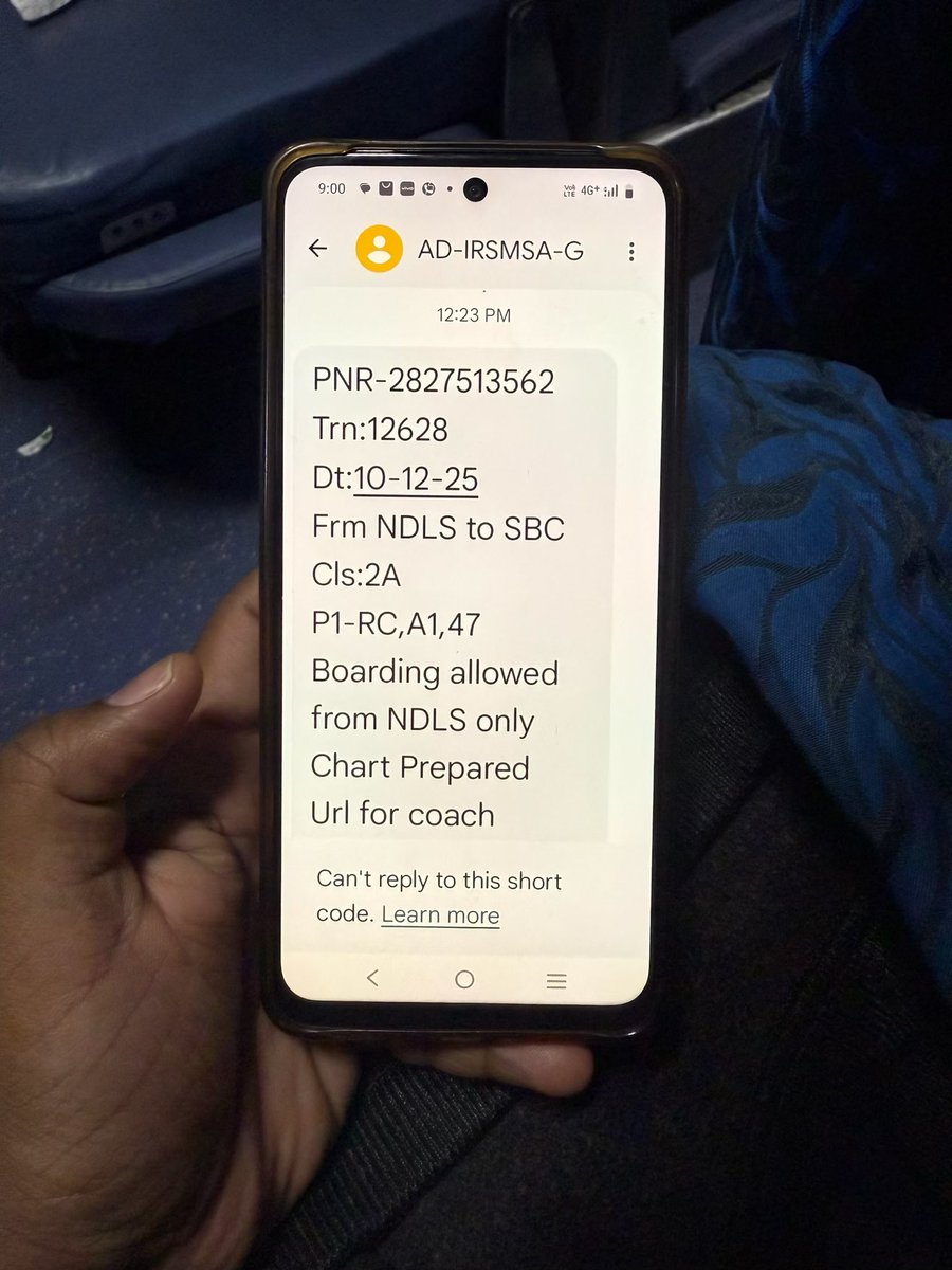 JacobKunthara's tweet photo. My wife travelling is from New Delhi to Bangalore on 12628. Allocated with a male passenger on 2AC in RAC. He is also travelling till Bangalore. Why allocate males with females making both uncomfortable? @RailwaySeva @RailMinIndia https://t.co/COa8Ye7iGX