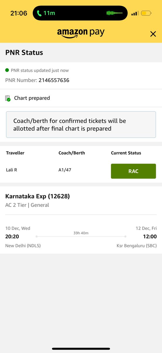 JacobKunthara's tweet photo. My wife travelling is from New Delhi to Bangalore on 12628. Allocated with a male passenger on 2AC in RAC. He is also travelling till Bangalore. Why allocate males with females making both uncomfortable? @RailwaySeva @RailMinIndia https://t.co/COa8Ye7iGX