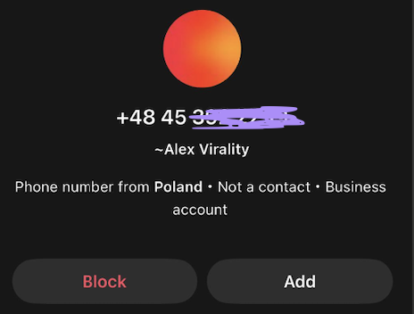 if you're being messaged by a guy called "Alex Virality" on whatsapp...

it's a fake account.

last month, we hired an unpaid intern. let's call him "Clown"

we fired Clown within weeks due to internal disagreements

Clown got petty and created an agency with similar services to