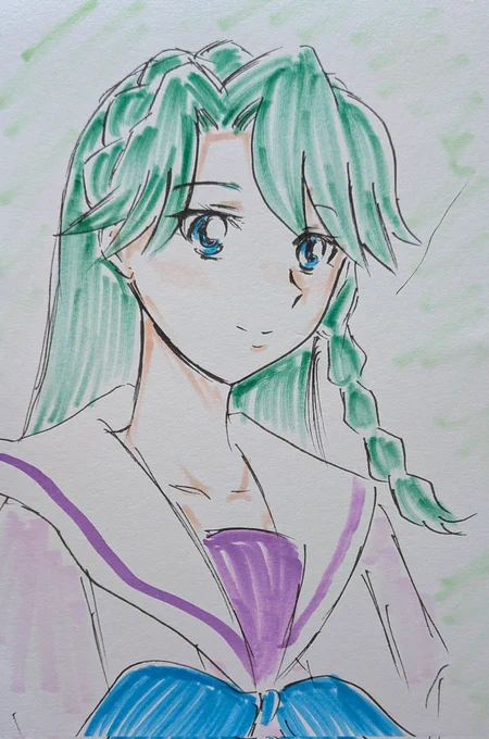 #ゴープリ10周年なので海藤みなみさん3733枚描いてお祝い (1256.1257.1258) 寝起きどやっつけ。 今週も平日中はしんでます。