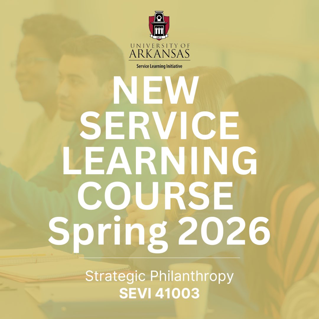 University of Arkansas Service Learning Initiative tweet media