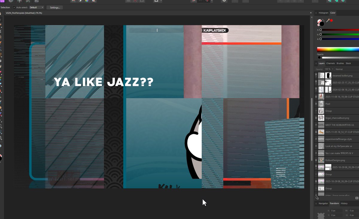 TIL making a barry bee benson YCH was such a cursed endeavor that affinity lost its shit when I imported the png base BUT WHY IS THE TEXT UNAFFECTED