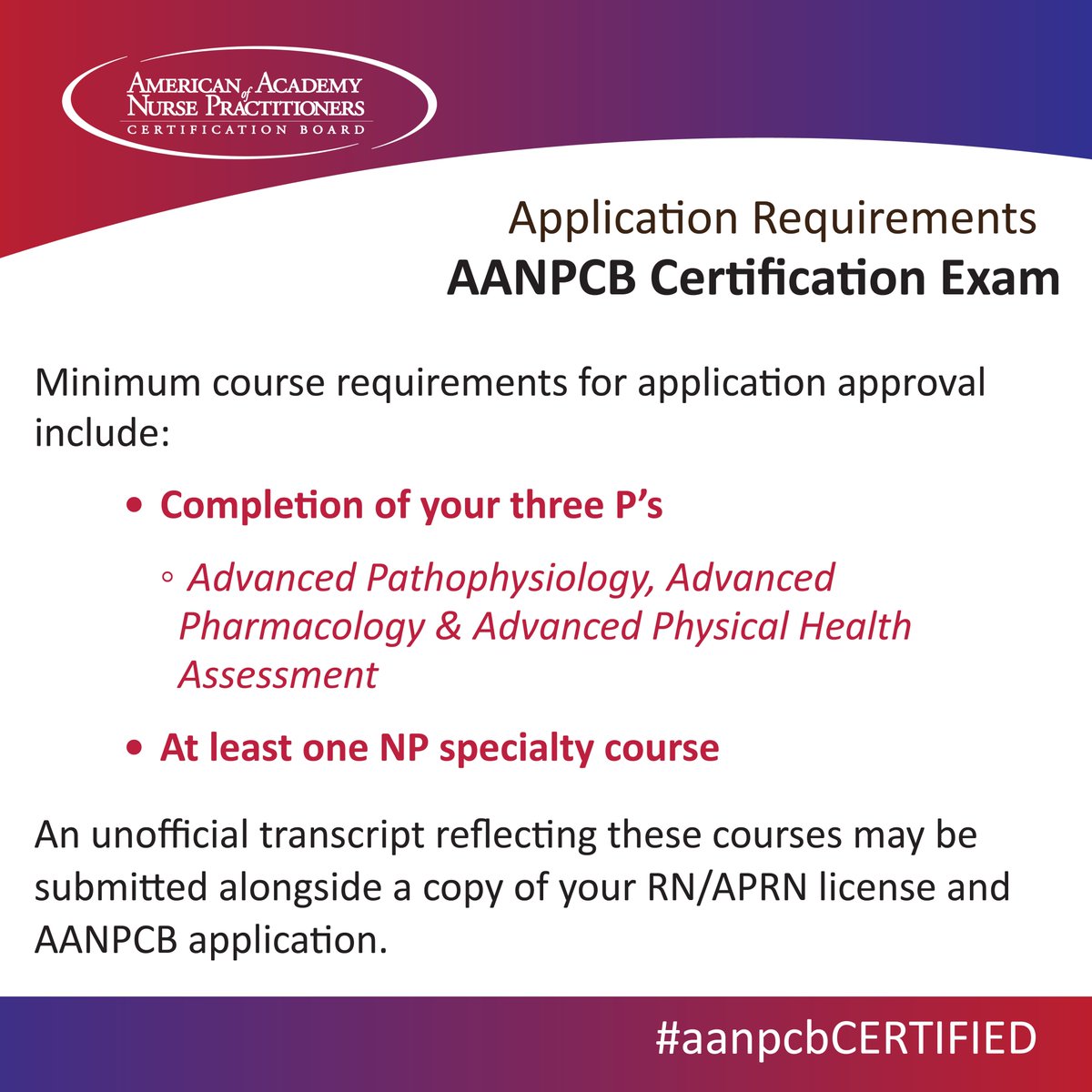 AANPCB | Certification Board tweet media